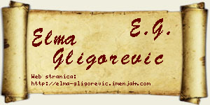 Elma Gligorević vizit kartica